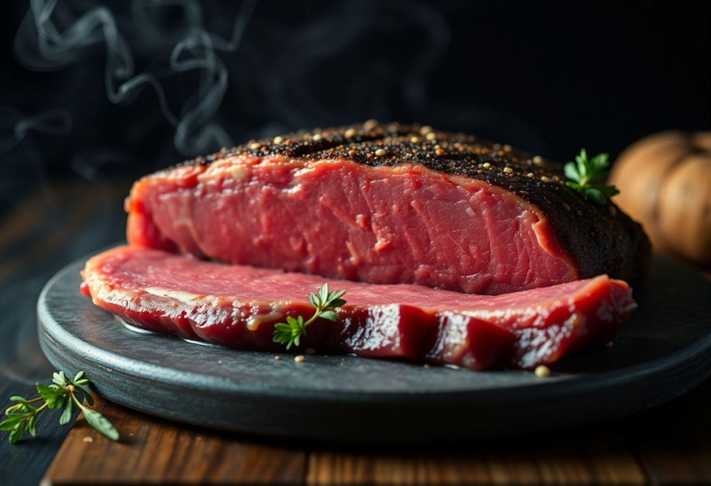 RECEITA COM JERKED SUINO CARNE SECA ACEBOLADA PARA ACOMPANHAMENTO