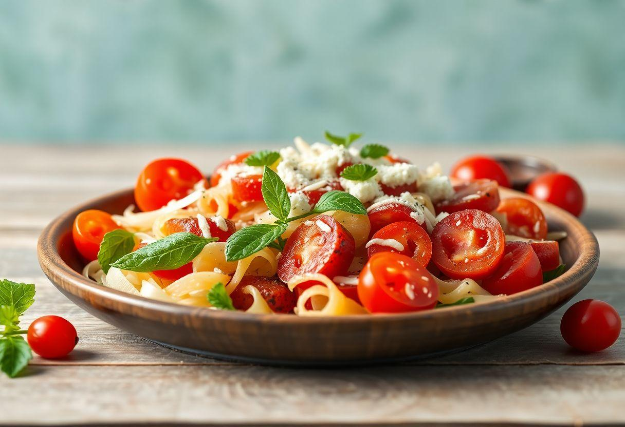 RECEITA COM QUEIJO DE BUFALA SALADA CAPRESE TRADICIONAL COM MANJERICAO