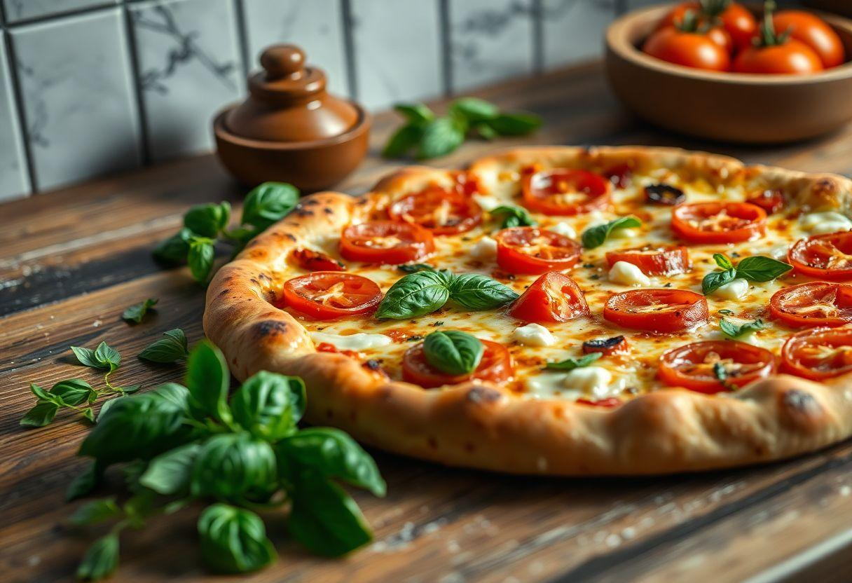 RECEITA COM RAP10 PIZZA RAPIDA DE FRIGIDEIRA COM QUEIJO E TOMATE