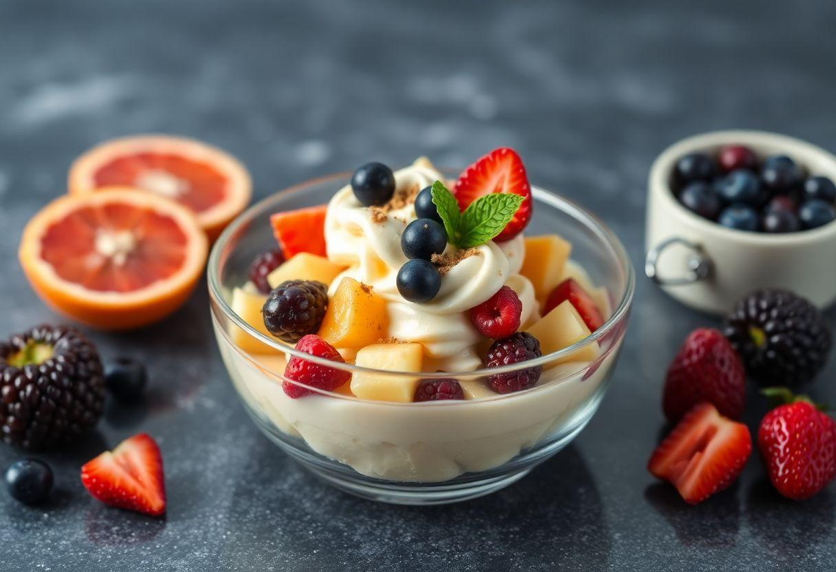 RECEITA COM UVAS SALADA DE FRUTAS GOURMET COM CREME DE LEITE NHO
