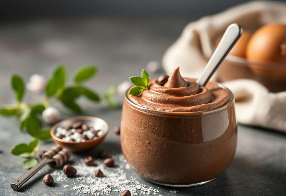 RECEITA COM WHEY DE CHOCOLATE MOUSSE FIT RAPIDA COM DOIS INGREDIENTES