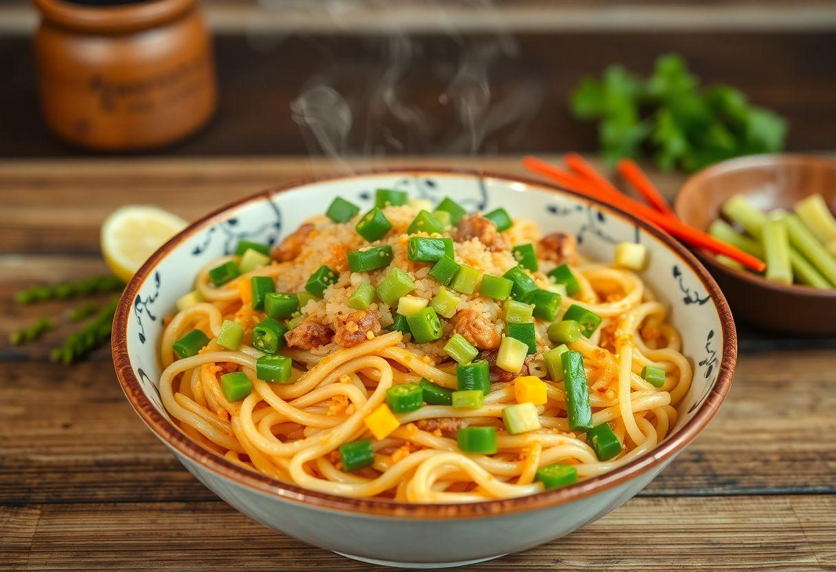 RECEITA COM YAKISOBA MACARRAO TRADICIONAL CHINES COM LEGUMES E CARNE