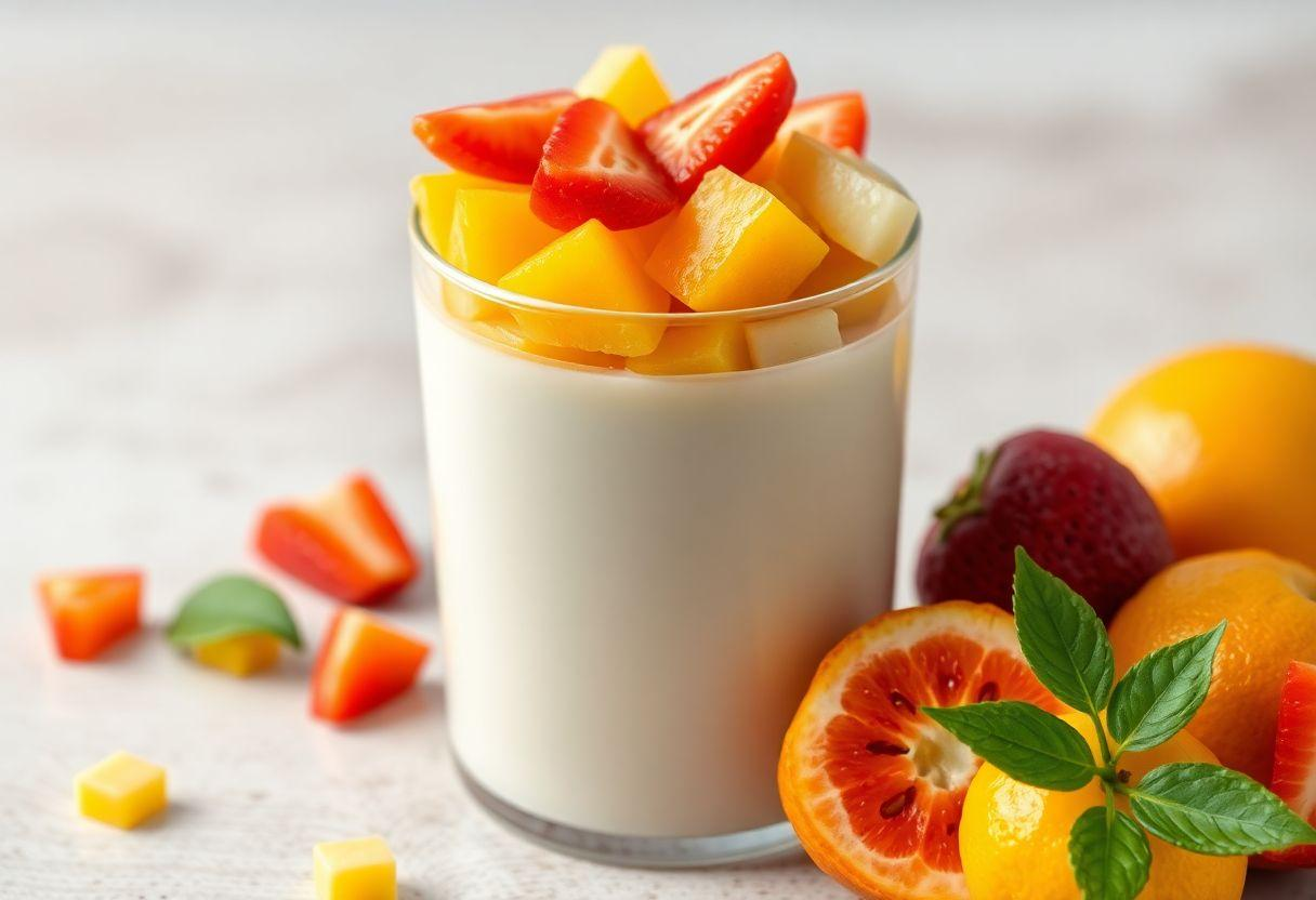 RECEITA COM YOPRO DE MORANGO VITAMINA PROTEICA COM FRUTAS VERMELHAS