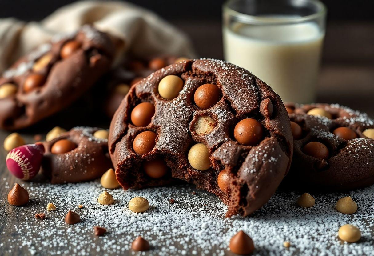 RECEITA DE COOKIES DE CHOCOLATE COM GOTAS QUE DERRETEM NA BOCA
